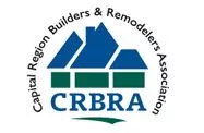 capital region builders & remodelers association logo with green and blue house symbol