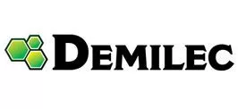 demilec logo with green hexagon symbol
