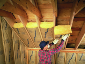 certainteed fiberglass batt insulation installed by builders of albany